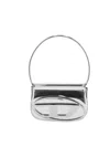 Diesel 1dr Leather Shoulder Bag In Silver
