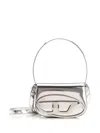 Diesel Women 1dr Mirror Leather Shoulder Bag In Silver