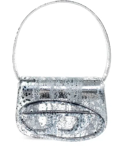 Diesel 1dr Shoulder Bag In Silver