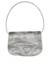 Diesel Glitter Print Shoulder Bag In Gray