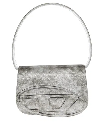 Diesel 1dr Shoulder Bag In Silver