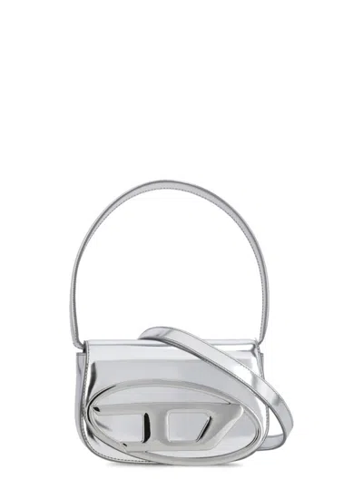 Diesel 1dr Shoulder Bag In Silver