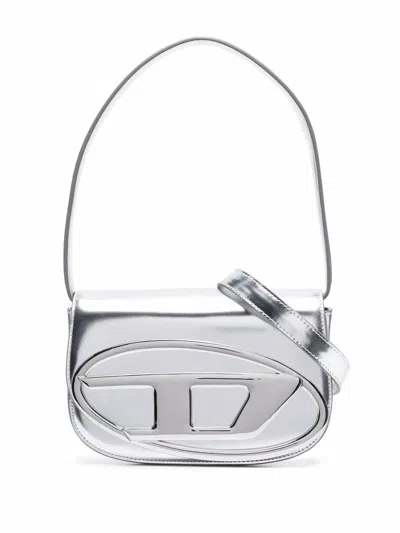 DIESEL DIESEL 1DR SHOULDER BAG SILVER