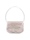 Diesel Glitter Top Handle Shoulder Bag In White