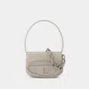 Diesel 1dr-iconic Shoulder Bag In Arid Leather In White