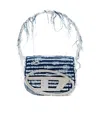 Diesel 1dr Leather Shoulder Bag In White