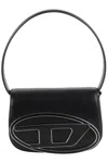 Diesel 1dr Shoulder Bag With Removable Adjustable Strap And Triple Compartment In Black