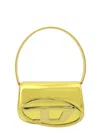 Diesel Leather Shoulder Bag With Frontal Monogram In Yellow