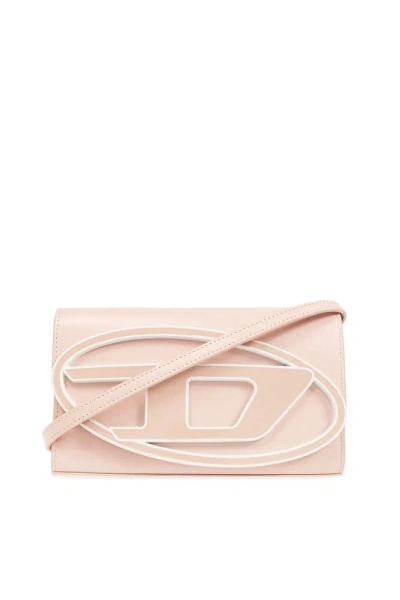 Diesel 1dr Strapped Wallet In Pink