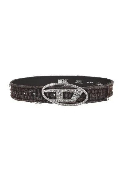 Diesel 1dr Strass Belt In Black