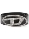 Diesel Women 1dr Strass Leather Belt