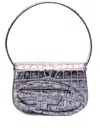 Diesel '1dr' Brown Shoulder Bag With Adjustable And Removable Shoulder Strap In Multicolour