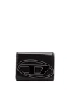 Diesel `1dr Tri Fold Coin Xs Ii` Tri-fold Wallet In Black  