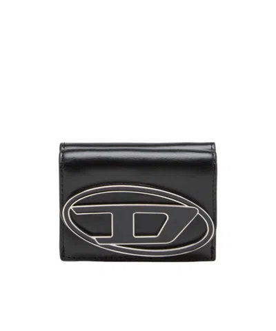 Diesel 1dr Tri Fold Coin Xs Ii Wallet In Black