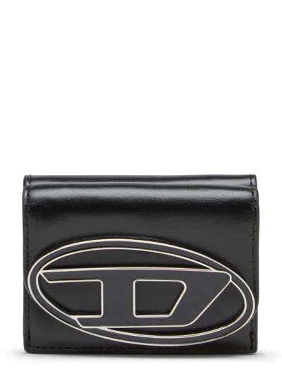 Diesel 1dr Tri Fold Coin Xs Ii Wallet In Black