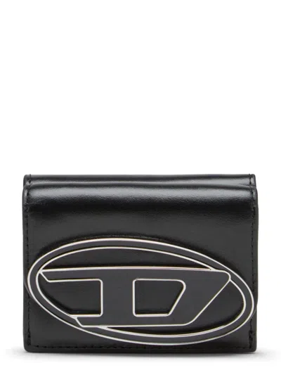 Diesel 1dr Tri Fold Coin Xs Ii Wallet In Black