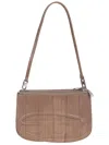 Diesel Italian Leather Cross-body Bag With Eel Skin Effect