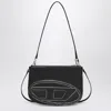Diesel 1dr Twin Embossed-logo Shoulder Bag In Black