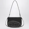 Diesel 1dr Twin Black/silver Shoulder Bag In Black