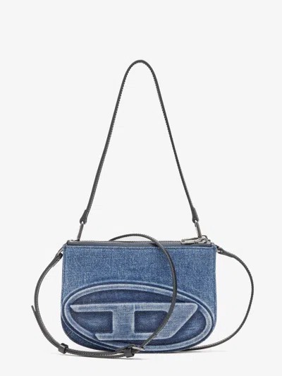 Diesel 1dr Twin Denim Crossbody Bag