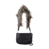 Diesel 1dr Twin Eco Fur Strap In Black
