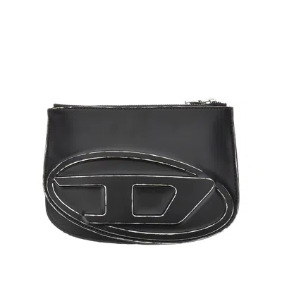 Diesel '1dr Twin' Faux Leather Bag In Black