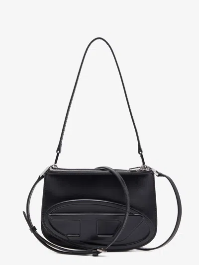 DIESEL 1DR TWIN LEATHER SHOULDER BAG
