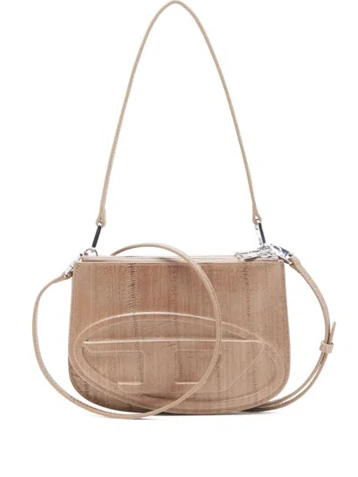 Diesel 1dr Twin Shoulder Bag In Neutrals