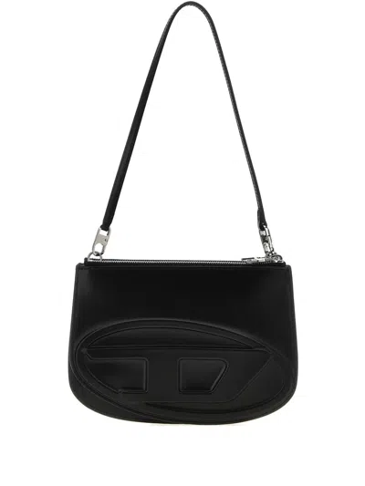 Diesel 1dr Twin Shoulder Bag In Schwarz