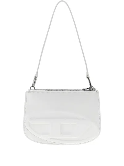 Diesel 1dr Twin Shoulder Bag In Weiss