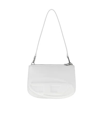 Diesel 1dr Twin Shoulder Bag In White