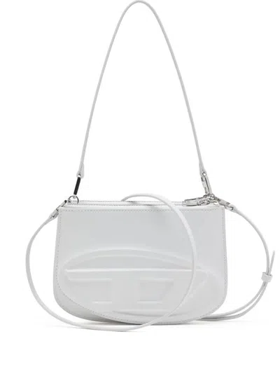 Diesel 1dr Twin Shoulder Bag In White