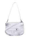 Diesel 1dr Twin Rectangular White Handbag In Purple