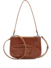 Diesel Twin Shoulder Bag With 2 Zippered Compartments In 褐色
