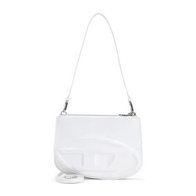 Diesel 1dr Twin White Leather Mini Bag