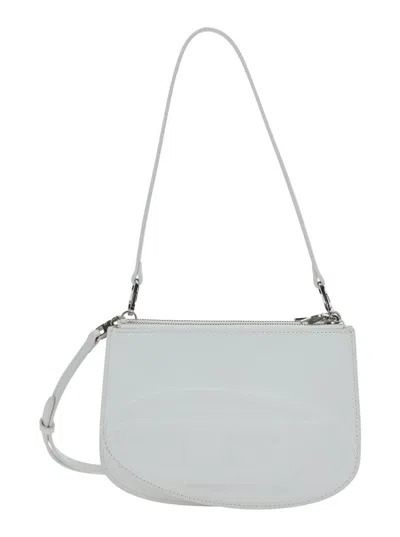 Diesel 1dr Twin' White Shoulder Bag With Adjustable