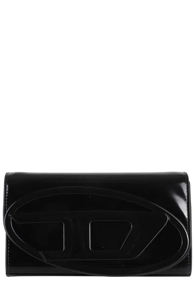 Diesel 1dr Wallet Strap Bag In Black