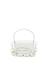 Diesel 1dr Xs-iconic Mini Bag In Matte Leather In White