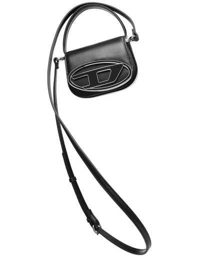 Diesel 1dr Xs Leather Bag In Black
