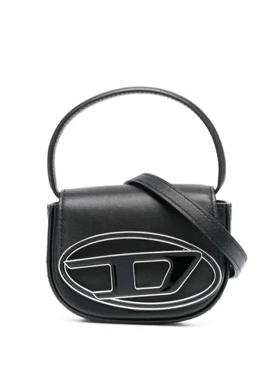 Diesel Women 1dr Xs Leather Mini Bag In Black