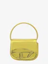 Diesel Leather Shoulder Bag With Frontal Monogram In Yellow
