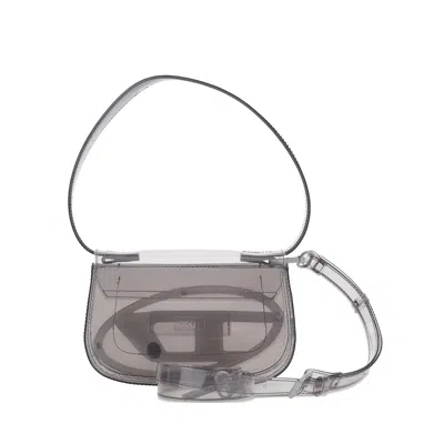 Diesel 1dr-iconic Logo Tote Bag In Gray