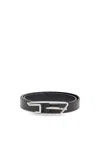 Diesel 2 Cm Ceinture En Cuir Pull-up In Black
