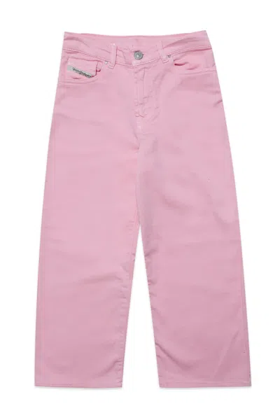 Diesel Kids' 2000-j Jjj Trousers Joggjeans® 2000 Flare Mid-rise Pastel Pink In G