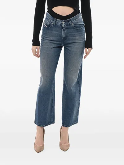 Diesel 2000 Widdee-r Wide-leg Jeans In Blue