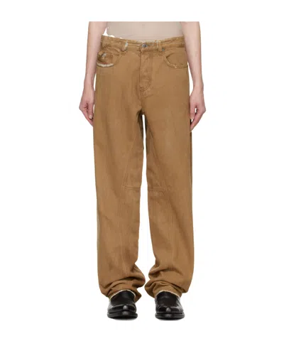 Diesel 2001 D-macro 09j82 Straight-leg Jeans In Brown