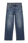 Diesel 2001 D-macro Mid-rise Straight-leg Jeans In Denim Blue