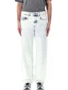 Diesel 2001 D-macro Jeans In Bianco Azzurro