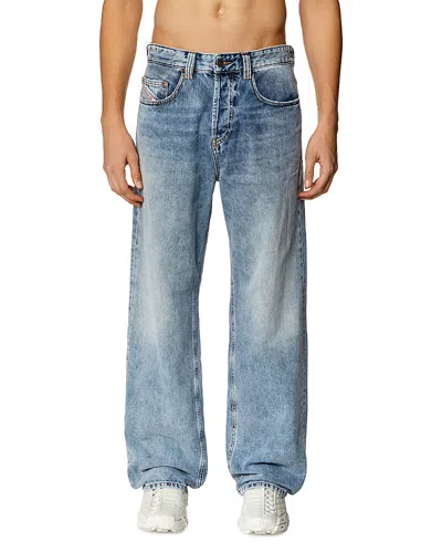 Diesel 2001 D-macro L.32 Loose Fit Jeans In Light Blue In Denim
