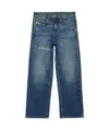 Diesel 2001 D-macro Mid-rise Straight-leg Jeans In Blue